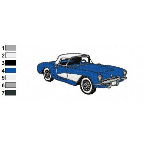 Classic Cars 27 Embroidery Design